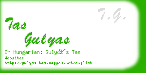 tas gulyas business card